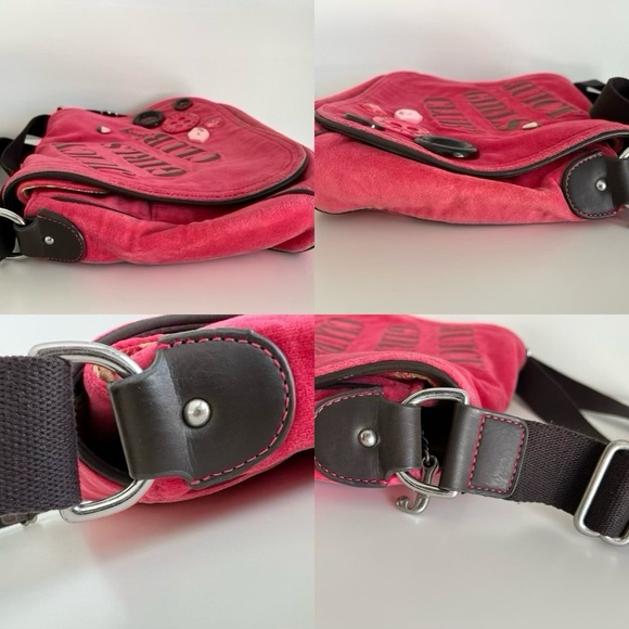 Y2K Juicy Couture Rare Vintage Pink Large Crossbody - Picture 12 of 16